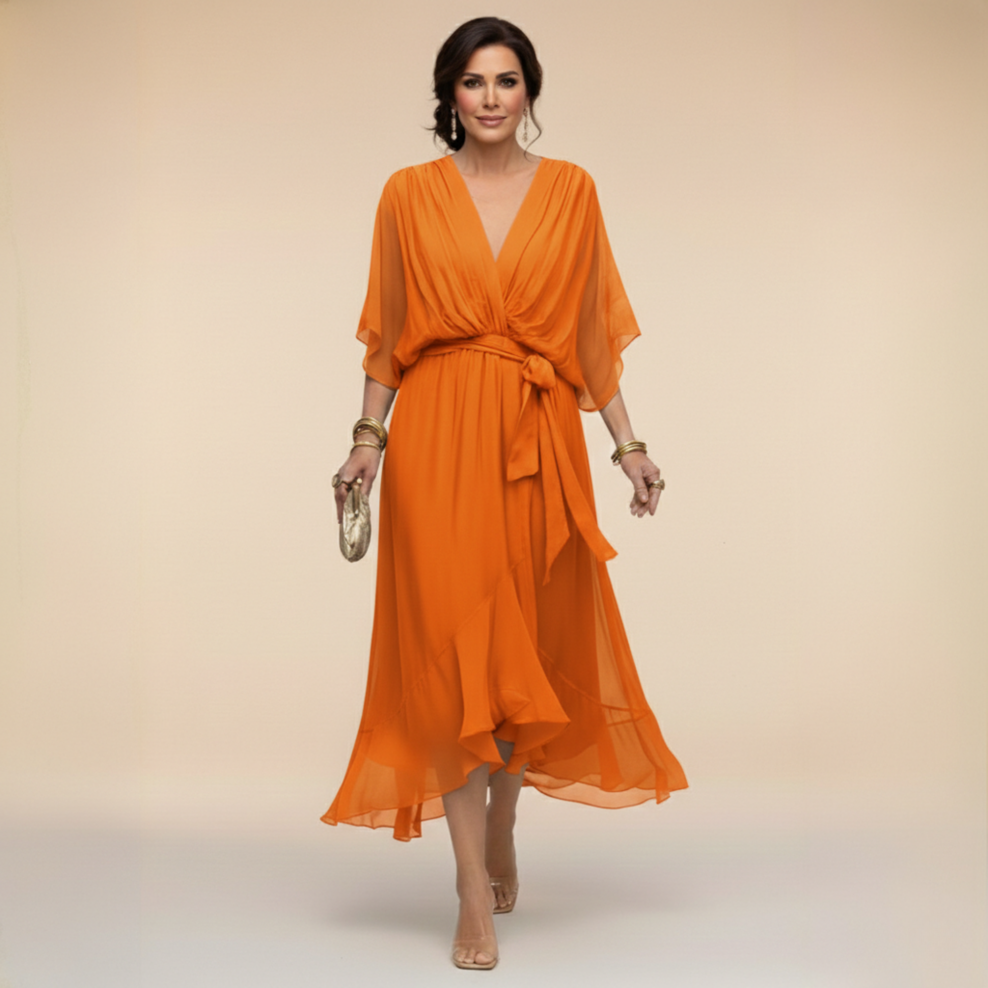 Marta™ – Elegant Flowing Chiffon Dress